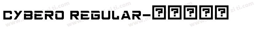 Cybero Regular字体转换